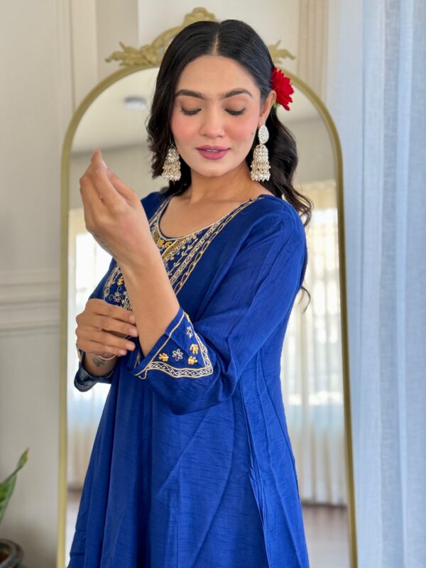 Dola Silk Embroidered Set - Image 3