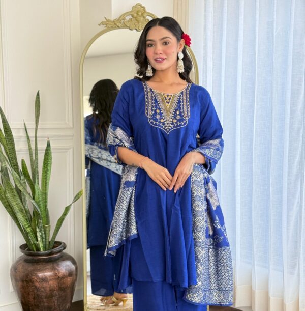 Dola Silk Embroidered Set - Image 2