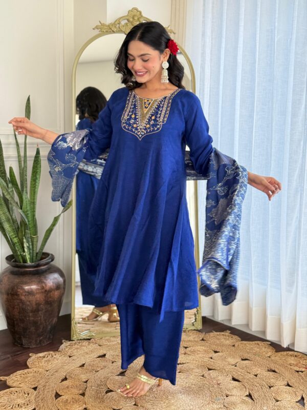 Dola Silk Embroidered Set - Image 5
