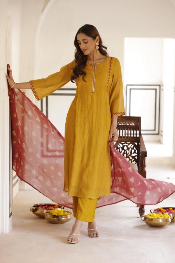Mul Chanderi Kurta Set - Image 6