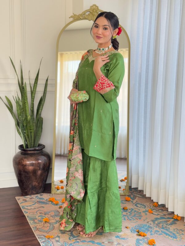 Russian Kurta-Sharara Set