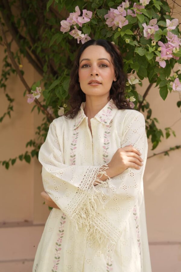 Cotton Schiffli Co-ord Set - Image 5