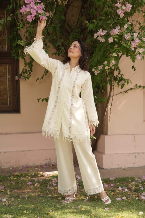 Cotton Schiffli Co-ord Set - Image 2